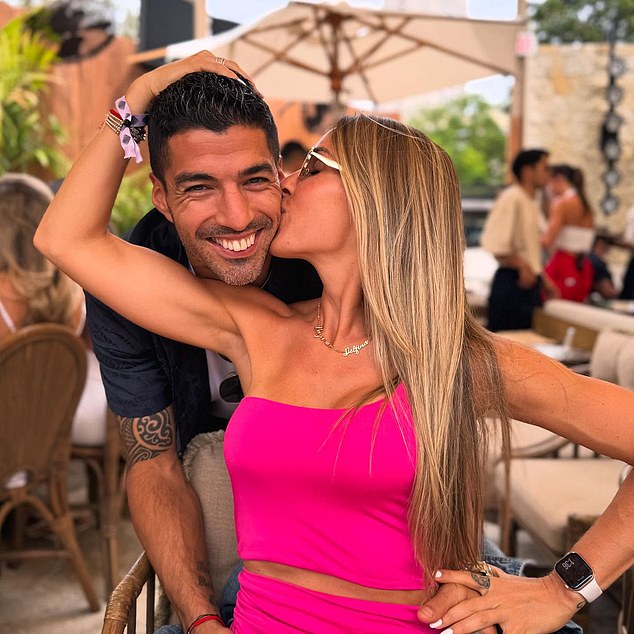 Luis Suarez's wife, Sofia Balbi accompanied him to the States after he followed Messi in January 2024