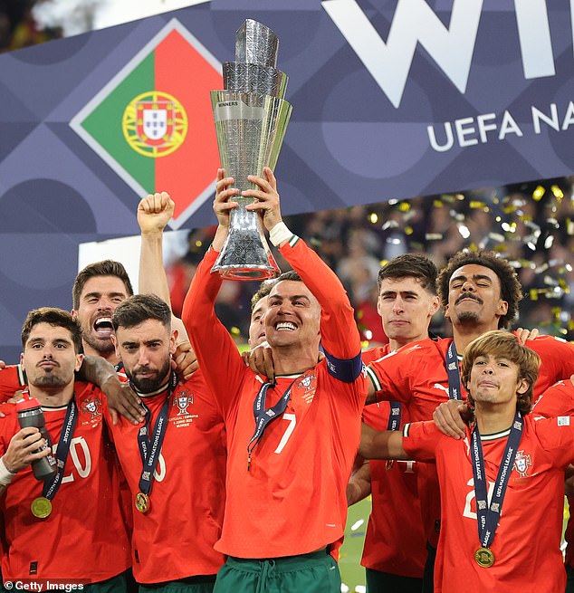 The Al-Nassr star lifted the trophy having also scored in the semi-final victory over Germany