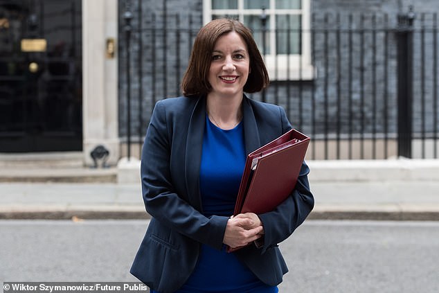 At the opening of the court case in April, families of children with SEN from all over the country protested outside (pictured: Education Secretary Bridget Phillipson)