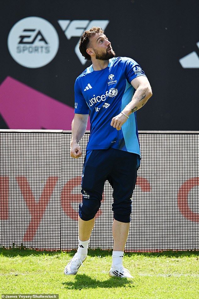 It comes after Louis Tomlinson and Sam finally came face-to-face at Soccer Aid training on Thursday in an awkward meet-up