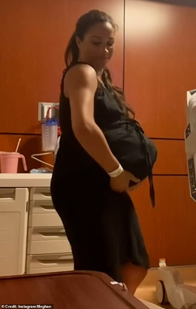 Meghan (pictured) shared the video of the couple dancing to mark her daughter Lilibet's birthday earlier this month