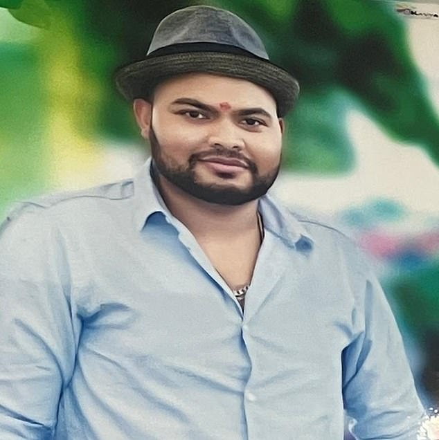 Pictured: Vishwash's brother Ajaykumar who accompanied him on the flight and was sat on the other side of the aisle in seat 11J, but sadly perished in the fireball explosion