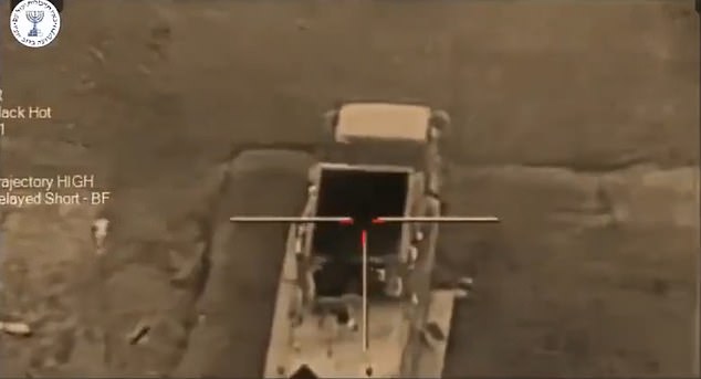 The Mossad spy agency reveals footage showing its actions against Iranian air defences