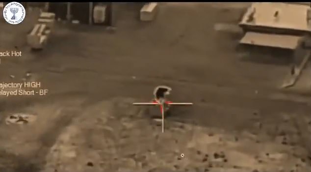Vehicles appear to be targeted by drones in clips shared since the attacks