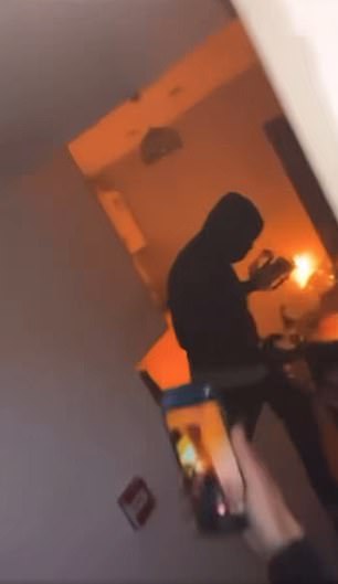 Footage of terrifying arson attacks has been livestreamed on social media by young men in masks