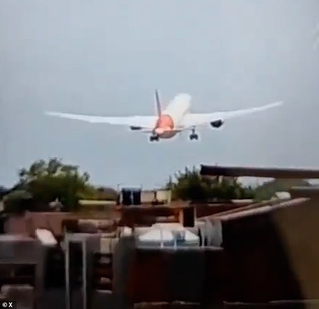 Footage showed the moments before the Air India plane came down in Ahmedabad