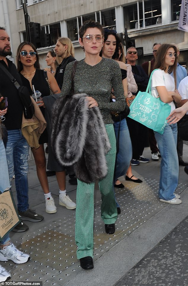 Emma Corrin showcased their quirky sense of style as they arrived at the star-studded event