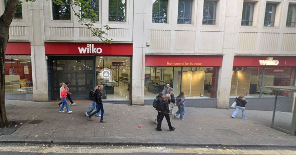 Wilko store in Bristol city centre undergoing renovations.