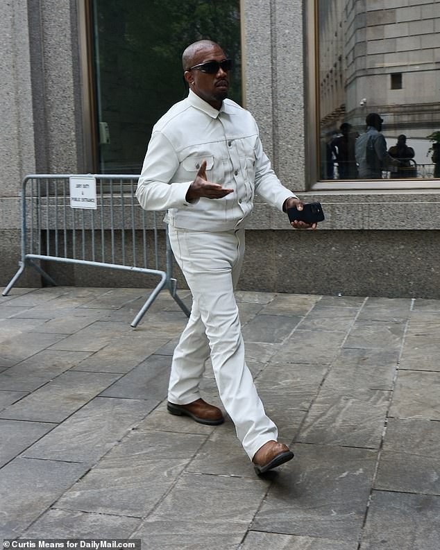 The 49-year-old Grammy winner, who has been an outspoken critic of Diddy , weighed in after Kanye showed up at the Manhattan courthouse