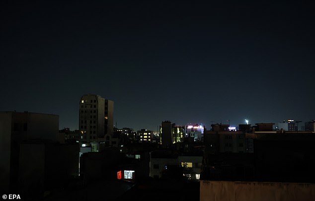A general view of Tehran city as the air defense system intercepts fresh strikes, Iran, 13 June 2025