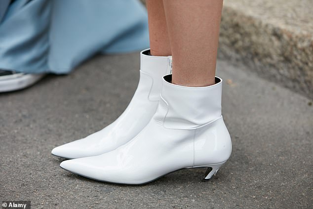 Now, however, scientists are recommending that, if they must wear them, women should avoid killer heels that are three inches or higher. Pictured: File photo