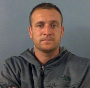 Mugshot of James Sheen, who pleaded guilty to the Blenheim Palace gold toilet theft.