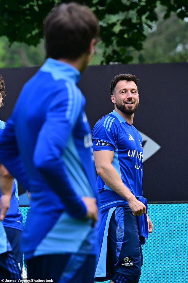 Sam's withdrawal came after he and Louis Tomlinson - who were seen pictured training together on Friday morning - finally came face-to-face at Soccer Aid training on Thursday in an awkward meet-up, and had a similar run in on Friday morning