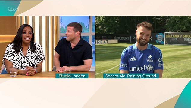 During an appearance on Friday's episode of This morning, the 32-year-old confirmed the devastating news that he won't be taking part in the charity match this Sunday (15 June)