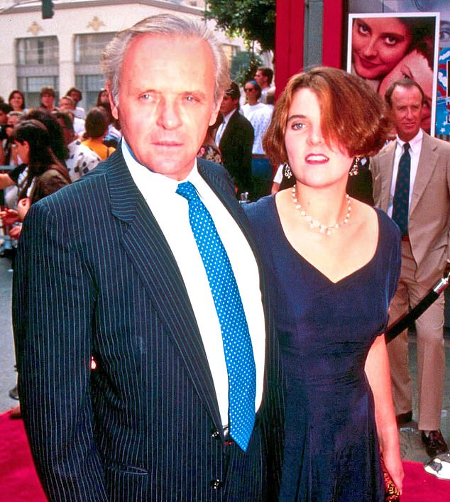 Anthony Hopkins and his daughter Abigail in 1991