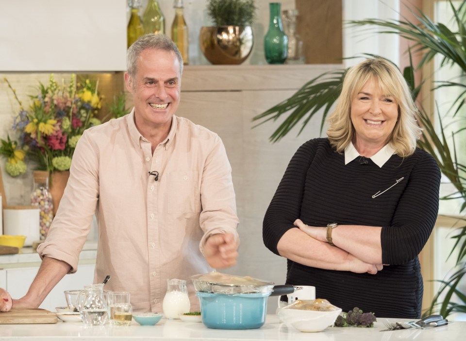 Phil Vickery and Fern Britton on the This Morning TV show.