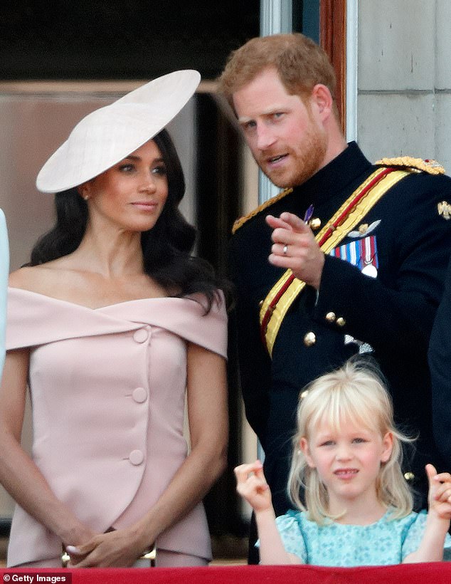 In a second exchange, Meghan admitted to her husband that she was nervous. The pair looked at each other and the new royal blurted out 'nervous,' with a smile