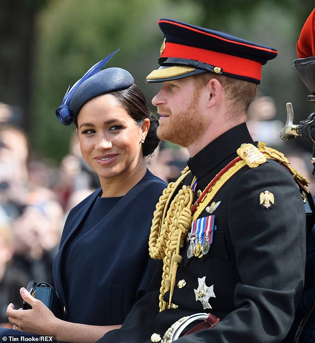 Meghan had given birth to her first son Prince Archie less than a month before Trooping the Colour on June 8, 2019, which marked the late Queen's 93rd birthday