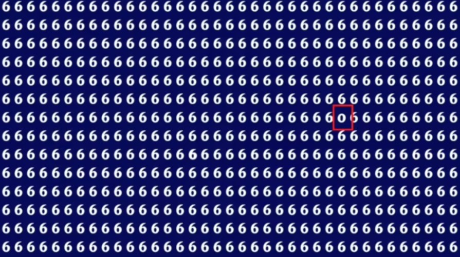A number illusion puzzle challenges viewers to find a zero hidden among sixes. These optical illusions boost focus and attention., https://timesofindia.indiatimes.com/life-style/health-fitness/de-stress/optical-illusion-can-you-spot-zero-among-sixes/articleshow/121332880.cms