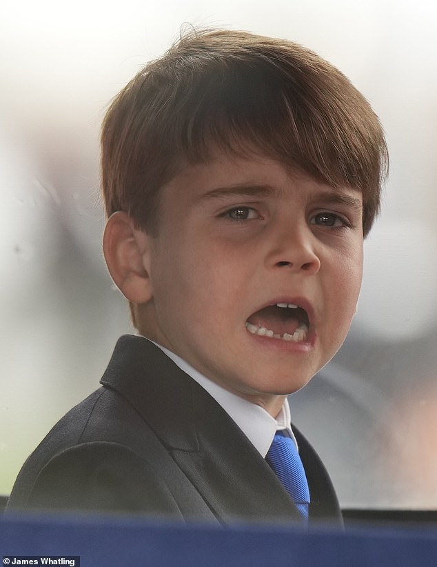 Prince Louis, known for stealing the limelight at royal events, pulled a face at Trooping the Colour last year