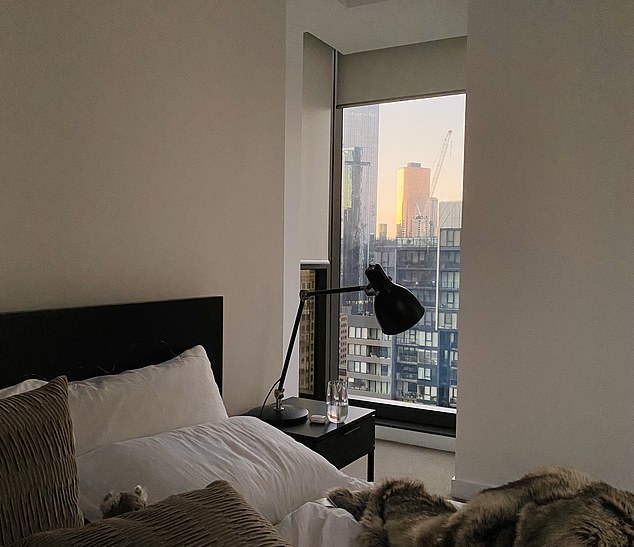 Pictured: Helen's flat in Melbourne, Australia, that she lived in by herself