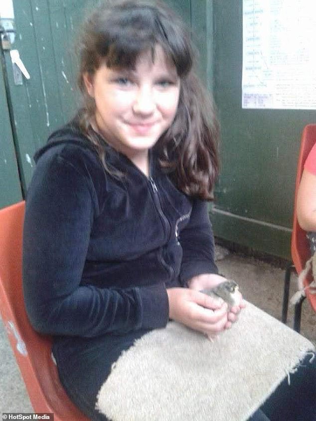 Taylor, pictured aged 10, admitted she 'gated going to Dad's, but with Mum working long hours as a carer, I had no choice'
