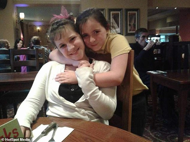 While the pair comforted each other, Chloe explained how her dad had started abusing her aged six. Both sisters pictured as young children