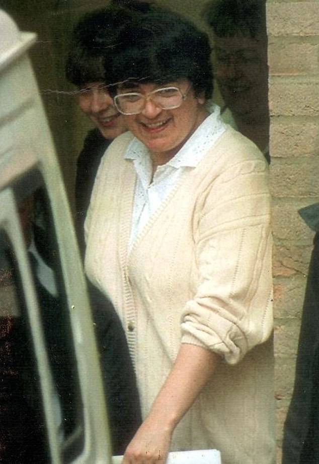 West signed the letter off with the name Jennifer Jones, which she reportedly adopted after changing her name by deed poll in 2020. Pictured: West leaves Gloucester Magistrates Court after being remanded again on murder charges in 1994