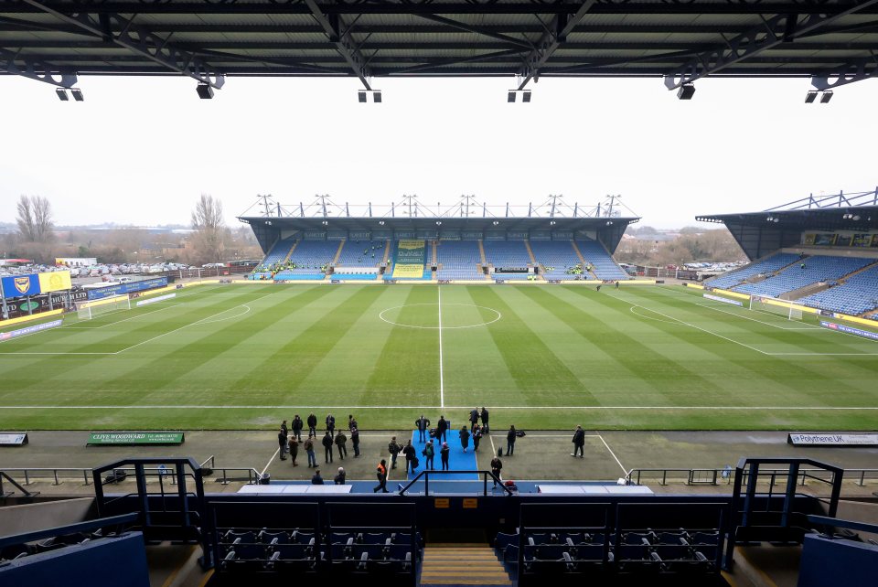 General view of Kassam Stadium.