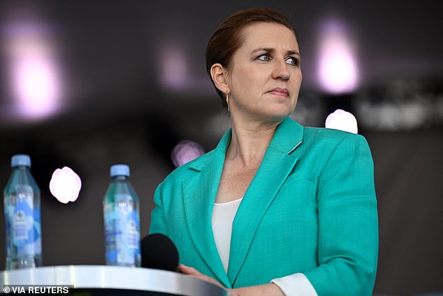 Denmark's Prime Minister Mette Frederiksen attends the political festival Folkemoedet in Allinge, on the island Bornholm, Denmark, June 13, 2025