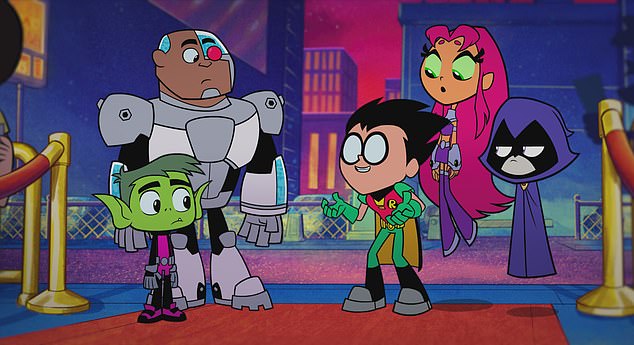 All four seasons of Teen Titans Go! is another telly series that is not going to be on the streaming service next month