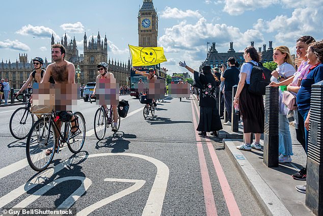The event aims to have a 'carnival feel' to it - so participants waved flags and cheered throughout