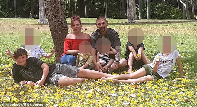 Pheobe's tragic death comes only a few years after Levi, then 13, lost his mother Jade Warry, 35 (pictured with her family)