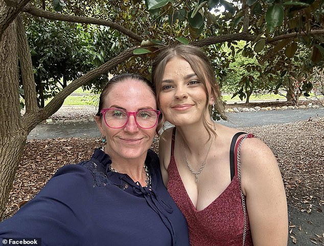 Pheobe Bishop, 17, (pictured with her mother Kylie Johnson) vanished en route from her rural Queensland hometown to visit high school sweetheart, Levi, 18, in Western Australia on May 15