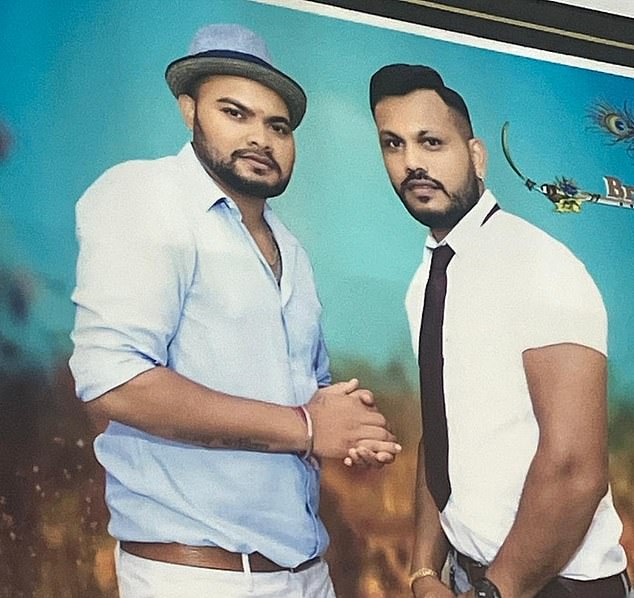 Ajay Kumar Ramesh (left) who died in Thursday's plane crash and his brother Viswash Kumar Ramesh (right), who miraculously survived