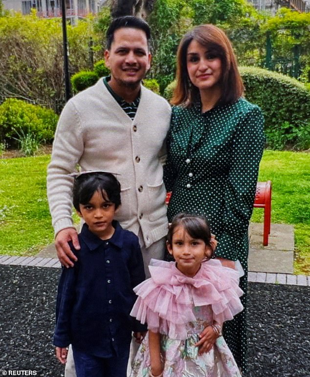 Harrods brand ambassador Mariam Ali Syed, 35, her husband Javed - a manager at the Best Western Kensington Olympia Hotel - and their children, Zayn, five, and Amani, four, were passengers on stricken Air India Flight 171