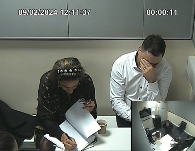 Two officers took a statement from the waiter, who claimed Mr Correia had groped him and used a finger to penetrate him
