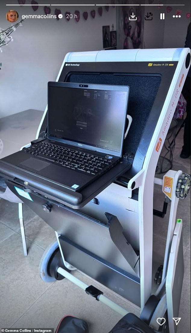 Taking to her Stories Gemma shared snaps as she underwent X-rays while praising medical staff for their care