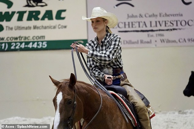She recently began competing in cutting horse competitions in Texas