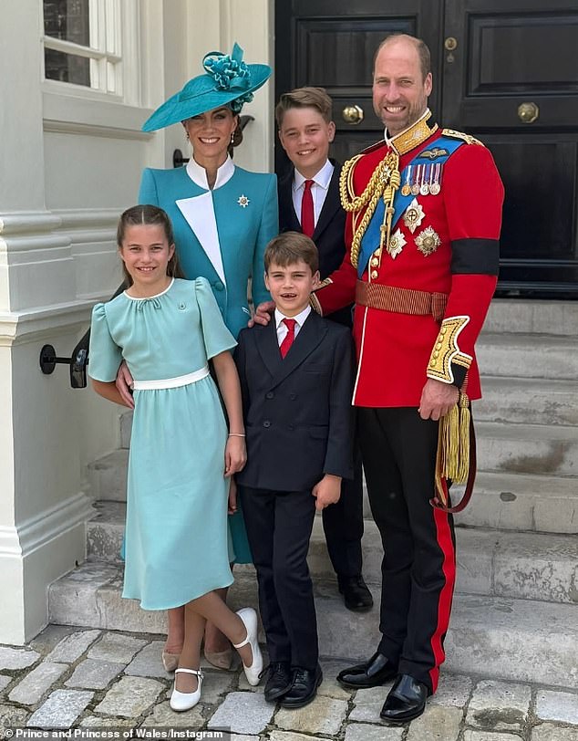 The Prince and Princess of Wales share a sweet family photograph on their Instagram