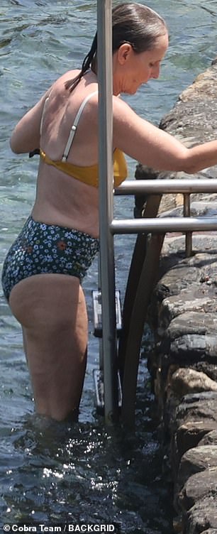 The 61-year-old actress was holidaying in Taormina, Sicily alongside her boyfriend Jeffrey Nordling, whom she has been with for three years