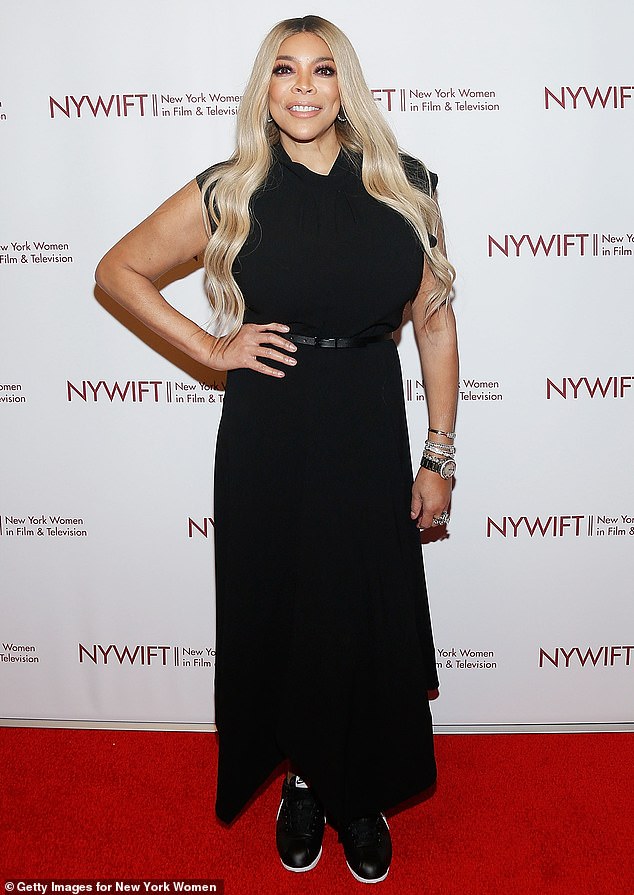 Wendy Williams is another celebrity who has been open about her battle with the autoimmune disorder, as well as Daisy Ridley and Missy Elliott; Williams seen in 2019 in NYC