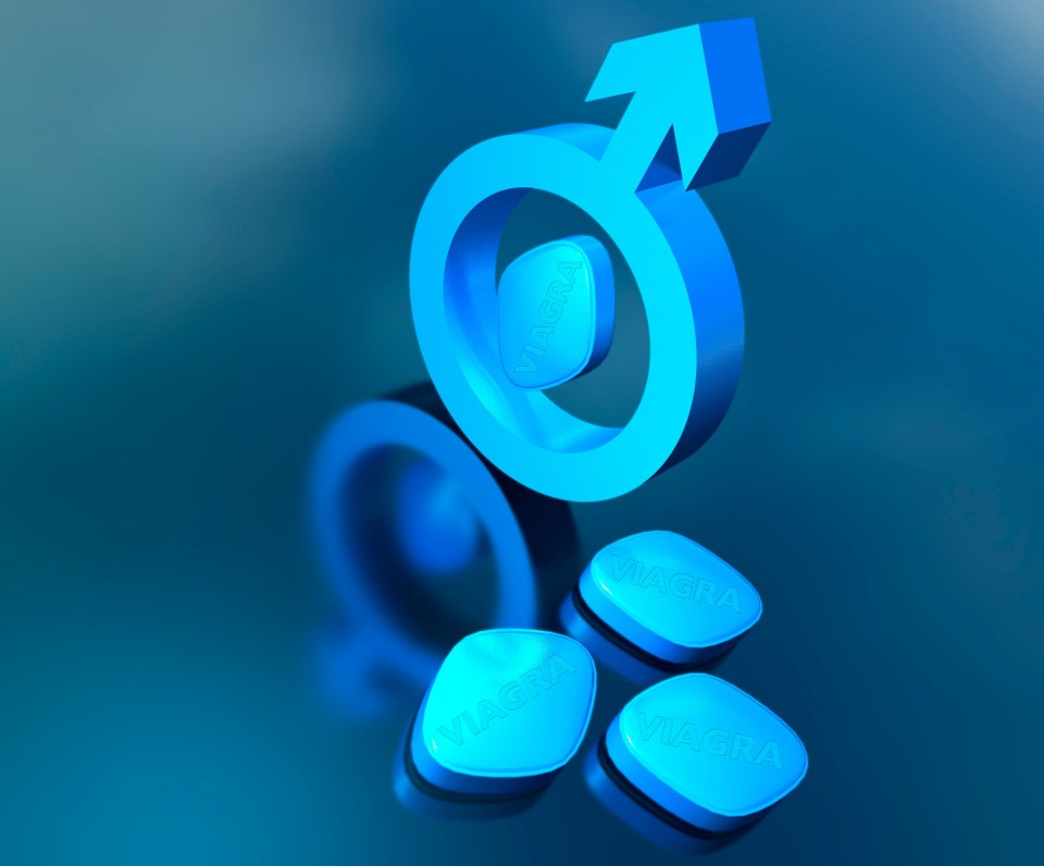 Impotency medication, illustration.