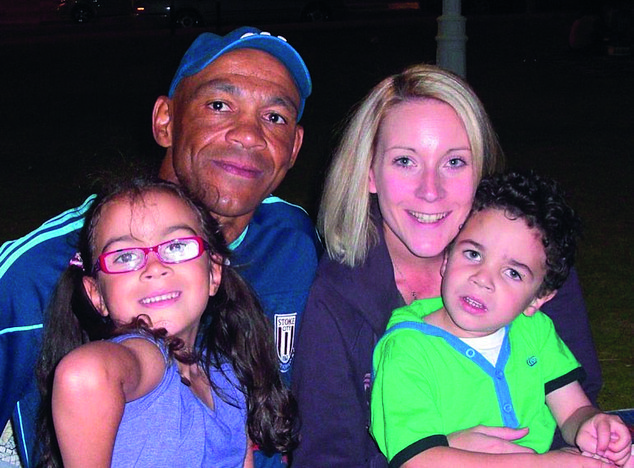 Melvyn Downes Quality with his wife Zoe and children Amy and Sam - the family live in Dubai
