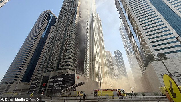 Dubai Civil Defence teams spent six hours tackling the blaze until it was successfully contained early on Saturday morning