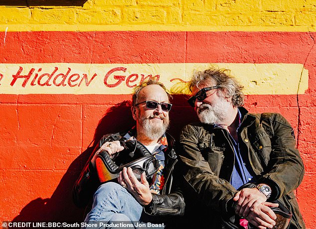 Dave Myers with his fellow Hairy Biker, Si King. They met while working on the TV production of Catherine Cookson¿s The Gambling Man in 1994 and bonded over their love of bikes