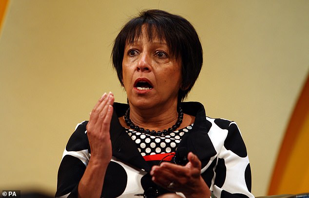 Just before the confrontation, the committee had heard evidence from Baroness Falkner (pictured), the chair of the equality watchdog the Equality and Human Rights Commission (EHRC), about the Supreme Court ruling