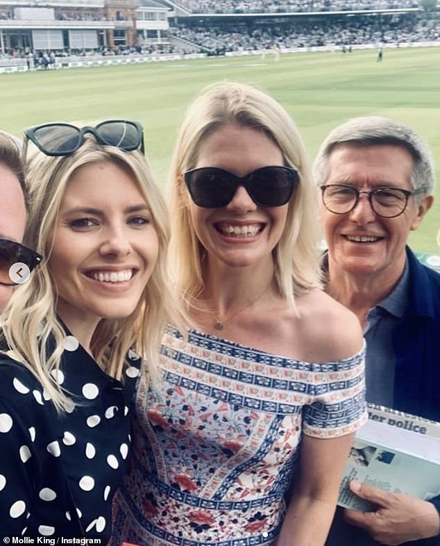 Mollie King also posted a sweet nod to her fiancé Stuart Broad and her late father Stephen