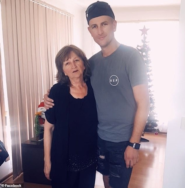 Radmanovic posed with his mother in a photo shared on social media with the caption: 'I love you with all my heart and soul'