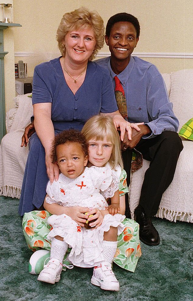 Cheryl and Daniel with her child Chloe (who was born during her second marriage to Mike) and their daughter Misti